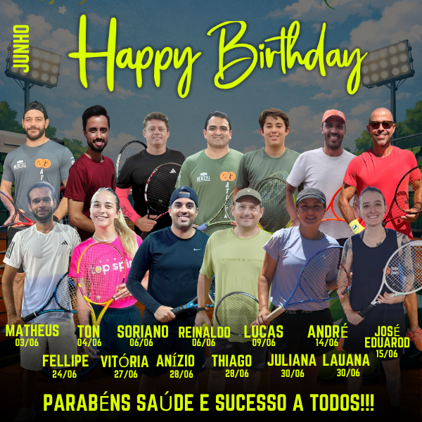 ANIVERSARIANTES DE JUNHO